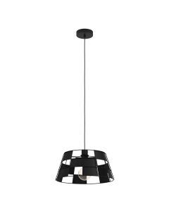 Zwarte hanglamp aluminium, Nelly
