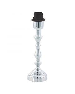 Chromen design tafellamp zonder kap metaal, Mason, met schakelaar
