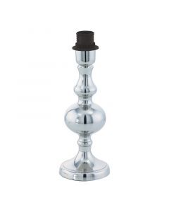 Chromen design tafellamp zonder kap staal, Mason, met schakelaar