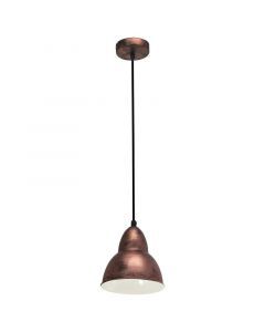 Koperen industriële hanglamp metaal, Liana