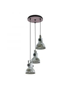 Houten hanglamp bruin, Angelina