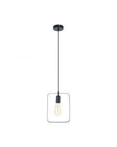 Zwarte retro hanglamp metaal, Aida