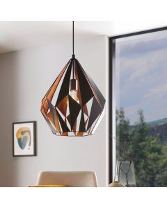 Zwarte moderne hanglamp metaal, Acri