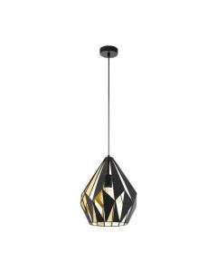 Zwarte moderne hanglamp metaal, Acri
