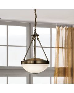 Bronzen klassieke hanglamp metaal, Reza
