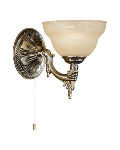 Eugine wandlamp oosters met trekkoordje