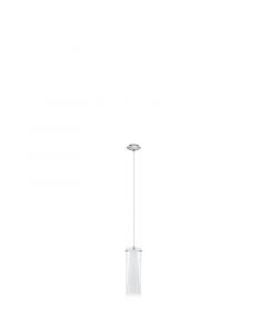 Chromen moderne hanglamp glas, Barceno
