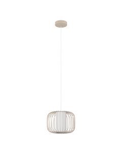 Beige industriële hanglamp aluminium, Safira