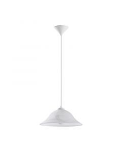 Witte hanglamp glas, Anouar