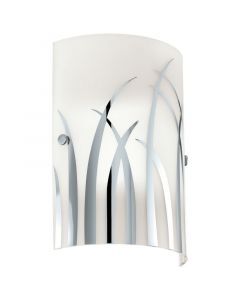 Witte design wandlamp glas, Ilyas