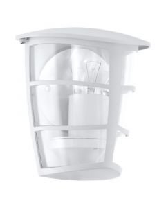 Witte moderne buitenlamp kunststof, Inas, IP44