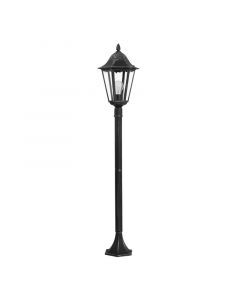 Zwarte klassieke buitenlamp aluminium, Leanna, IP44