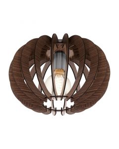 Bruine design plafondlamp hout, Kiran