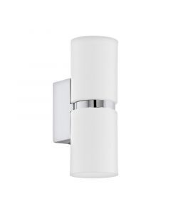 Chromen design up down wandlamp metaal, Annely