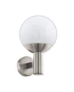 Zilveren moderne buitenlamp rvs, Baukje, IP44