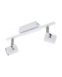 Witte plafondspot Yordi, aluminium