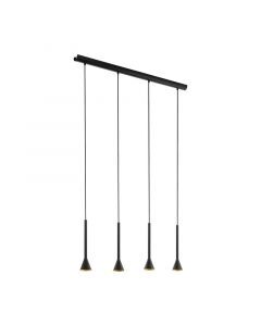 Zwarte hanglamp staal, Marielle
