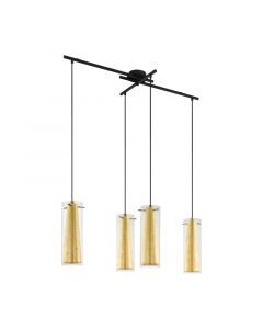 Gouden moderne hanglamp glas, Barceno