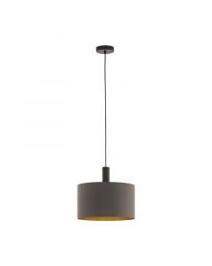 Bruine moderne hanglamp stof, Mies