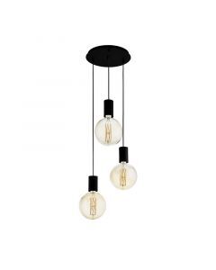 Zwarte hanglamp staal, Samed