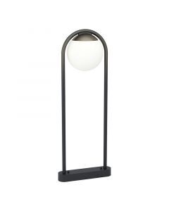 Zwarte moderne buitenlamp, Lynne, staal, IP44