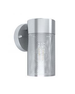 Zilveren moderne buitenlamp, Liliane, rvs, IP44