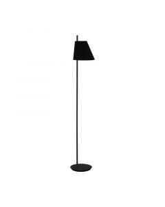 Zwarte moderne vloerlamp staal, Milicia, met schakelaar