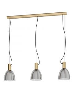 Bronzen moderne hanglamp glas, Driek