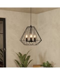 Zwarte industriële hanglamp aluminium, Kwok