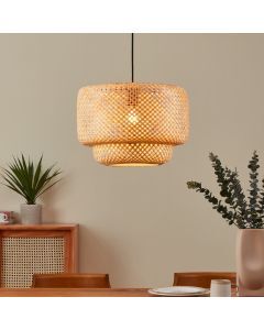 Rotan hanglamp bruin, Jetze