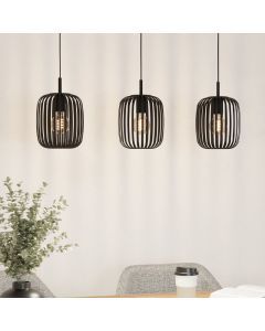 Zwarte industriële hanglamp aluminium, Pietro