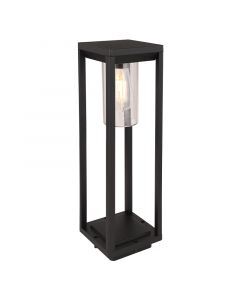 Moderne buitenlamp Vildan, zwart, metaal, IP44