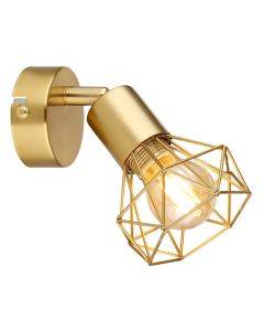 Gouden industriële wandspot metaal, Oebele