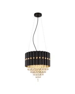 Zwarte design kroonluchter kristal, Moniek