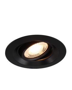 Aluminium inbouwspot zwart, Sefer