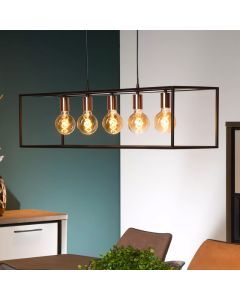 Zwarte hanglamp Arthur, Metaal