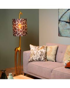 Gouden retro vloerlamp, Extravaganza Miss Tall, stof