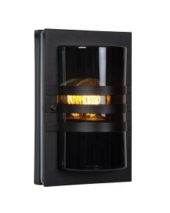 Zwarte buitenlamp modern, Privas, IP44