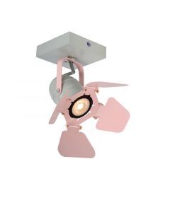 Roze kinder plafondlamp Picto, metaal