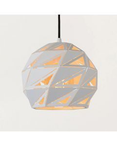 Witte hanglamp Malunga, Bol