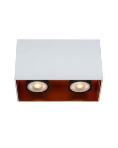 Witte plafondspot Bido, aluminium