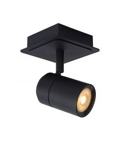Zwarte moderne plafondlamp, Lennert, metaal, IP44