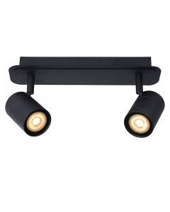 Zwarte moderne plafondlamp, Lennert, metaal, IP44