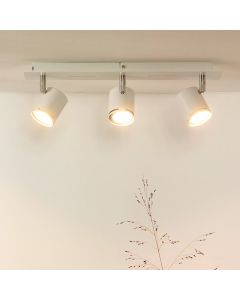 Moderne Rilou plafondlamp, 3 richtbare spotjes
