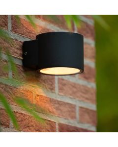 Zwarte up down wandlamp modern, Oxford, IP54