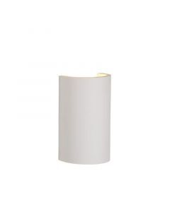 Strakke wandlamp Gipsy, halfrond