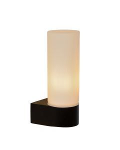Zwarte wandlamp Jesse, glas