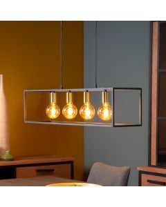 Zwarte hanglamp Ruben, metaal