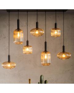 Retro hanglamp, Maloto, glas