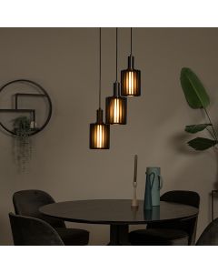 Zwarte hanglamp modern, Lambres